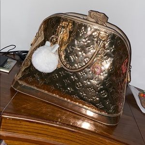 Louis Vuitton Gold Mirroir GM Purse